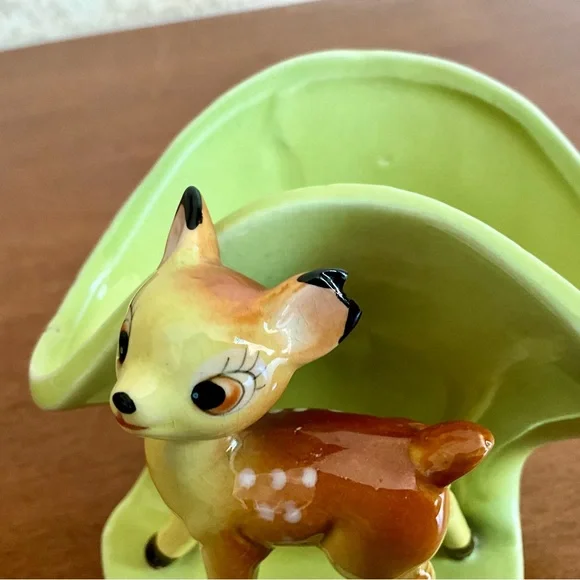 Vintage Bambi Figurine Planter - Picture 7 of 9